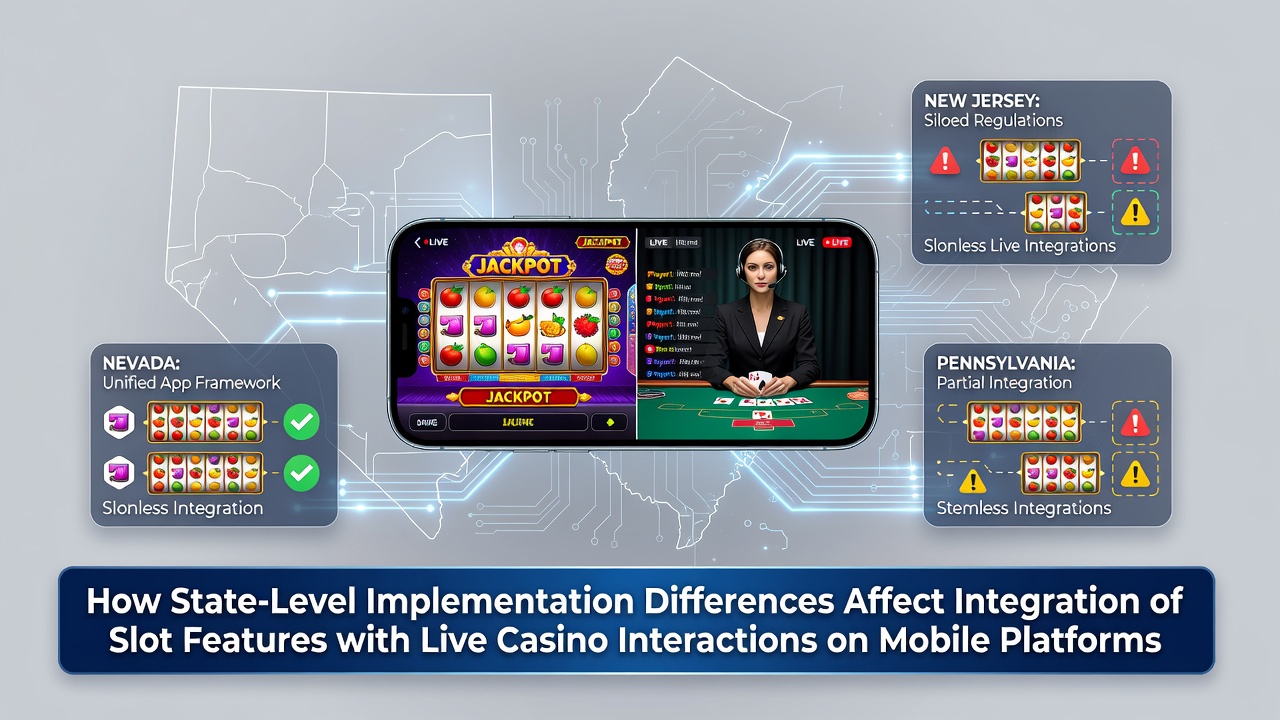 Darstellung der föderalen Unterschiede bei der Integration von Slot-Features und Live-Casino-Elementen auf mobilen Geräten im regulierten Markt