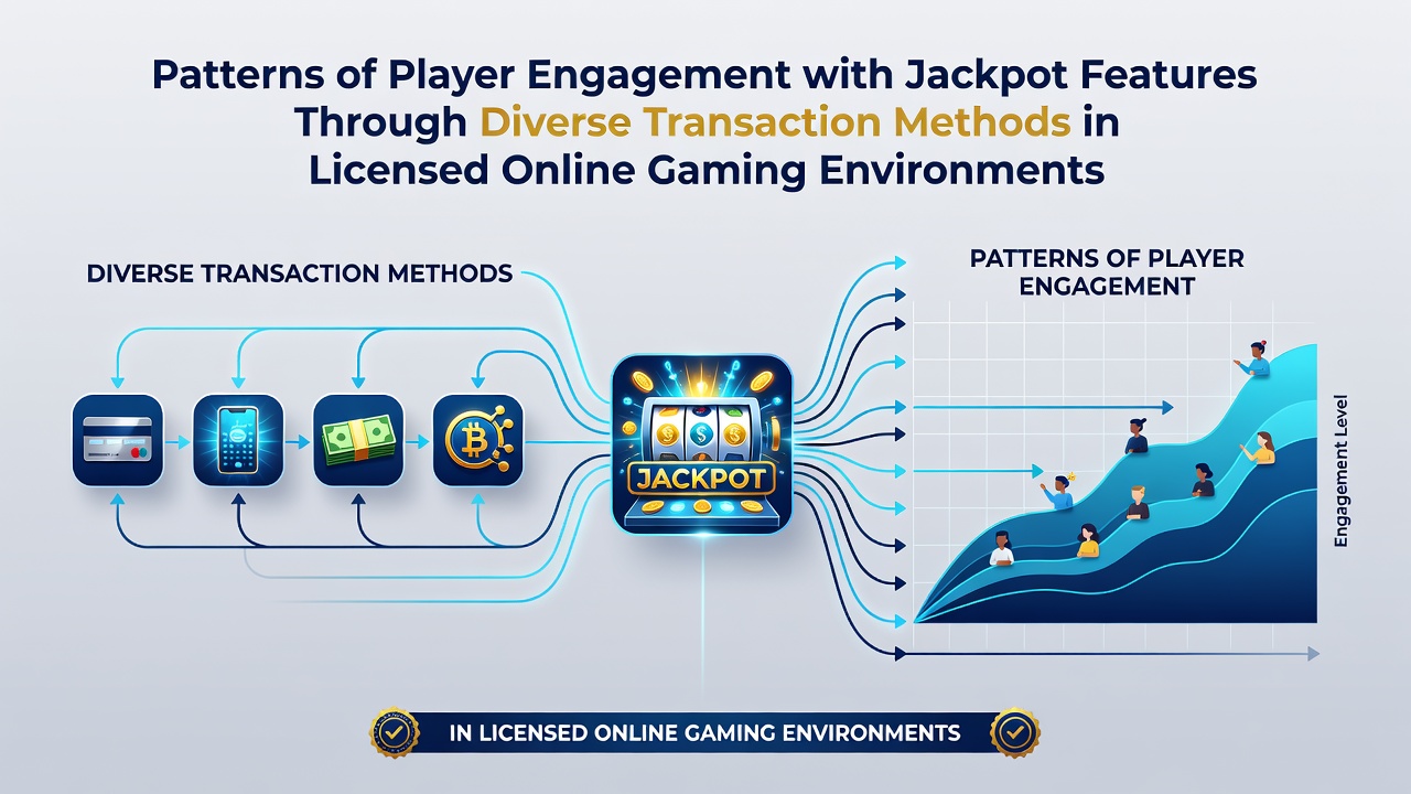 Darstellung von Spieleraktivitäten mit mobilen Transaktionen und Jackpot-Features in lizenzierten Casinos