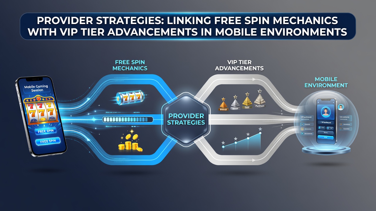 Mobile App-Darstellung mit VIP-Belohnungssystem und Free-Spin-Integration