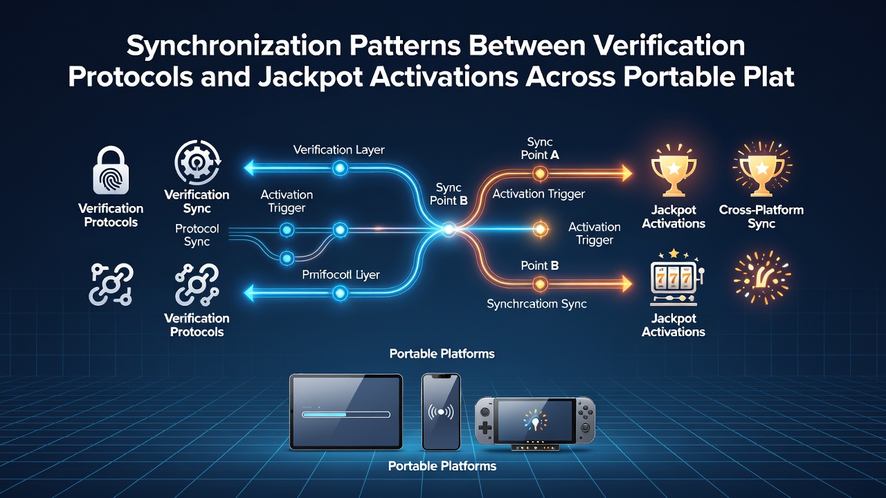 Diagramm zur Synchronisation von Verifizierungs- und Jackpot-Systemen auf mobilen Geräten